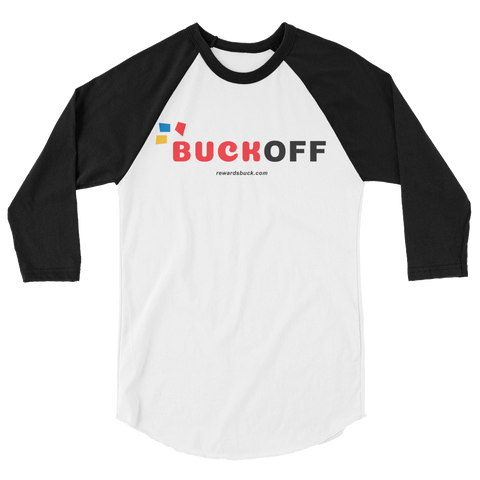Buck Off 3/4 Sleeve Baseball Shirt