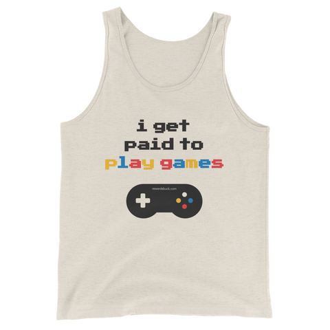 I Get Paid to Play Games Tank Top